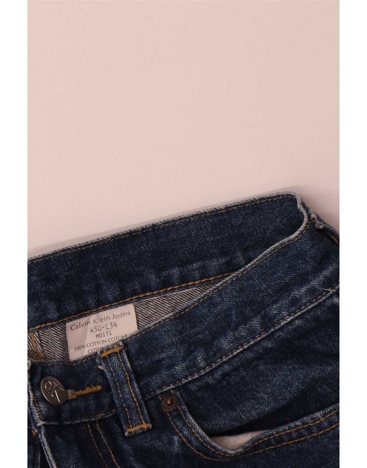 Ženske traper kratke hlače Calvin Klein W30 Srednje plavi pamuk
