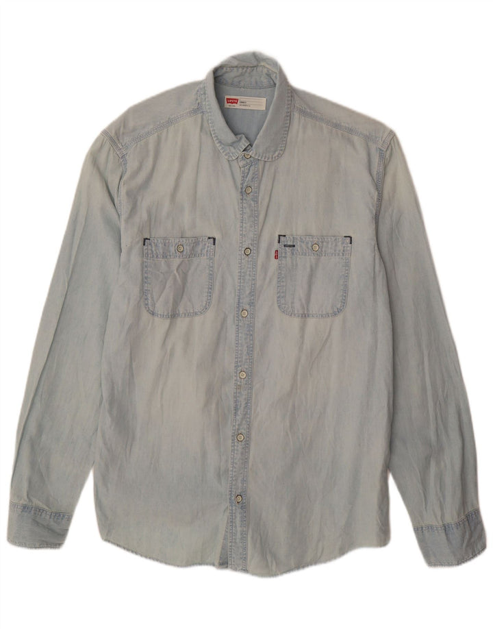 Levi's muška standardna traper košulja, veliki plavi pamuk