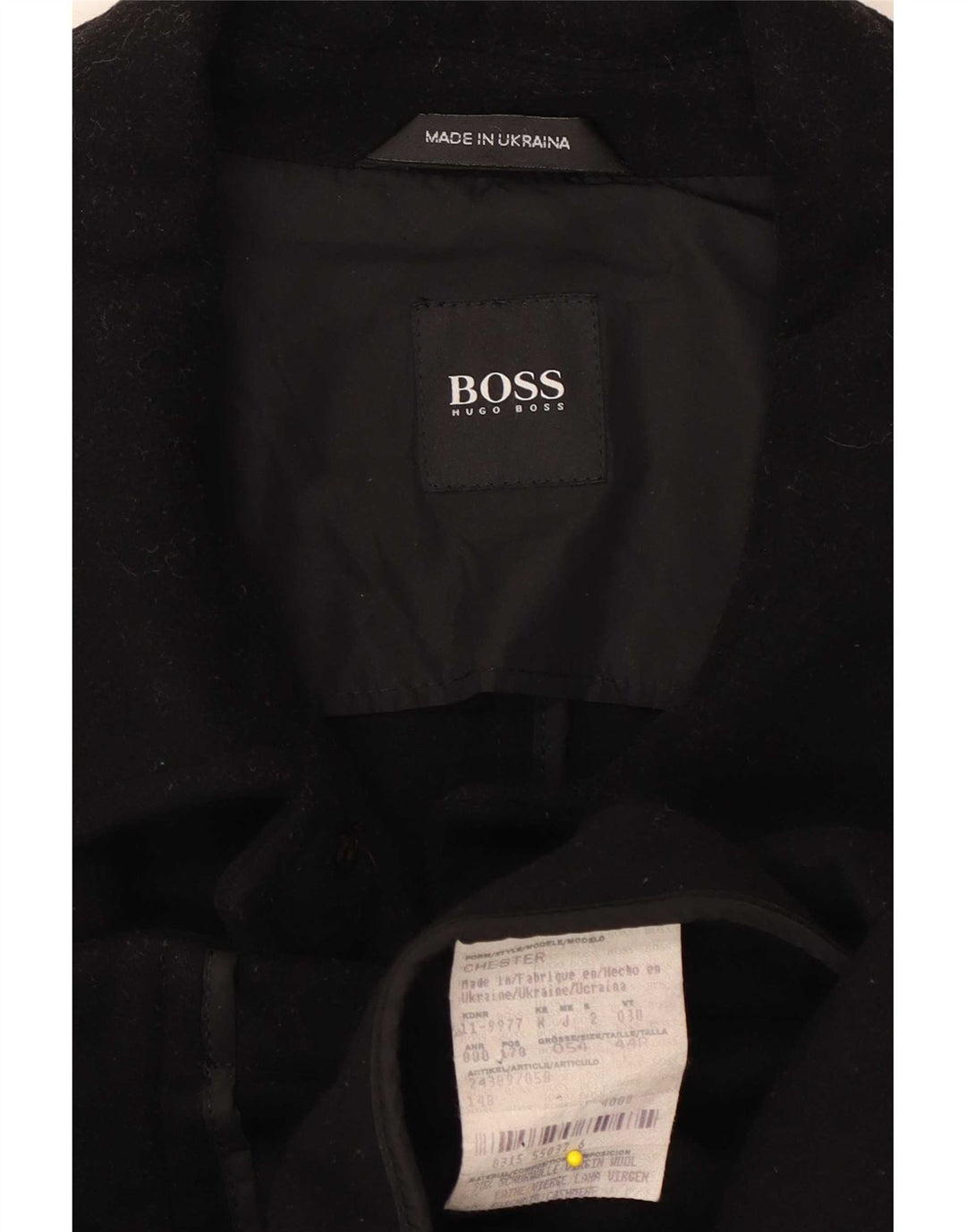 Hugo Boss muška pomoćna jakna EU 54 2XL crna vuna