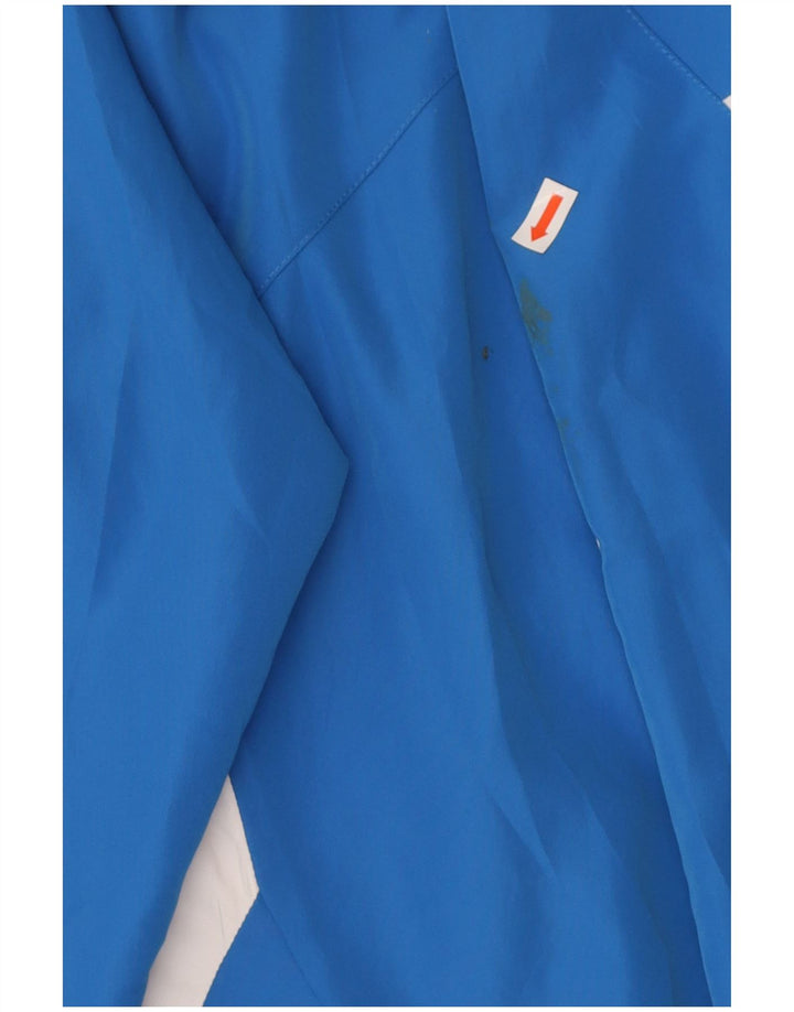 ADIDAS Mens Tracksuit Top Jacket UK 44/46 Large Blue Colourblock Polyester