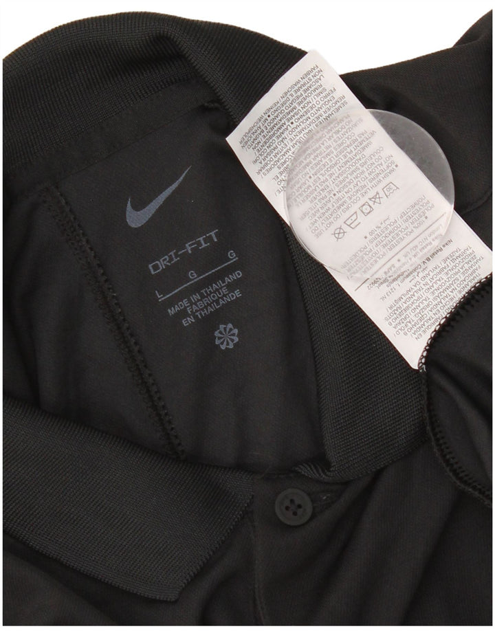 Nike muška Dri Fit polo majica velika crna poliester