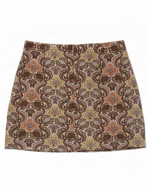 Zara ženska mini suknja XS W26 Raznobojni Paisley pamuk