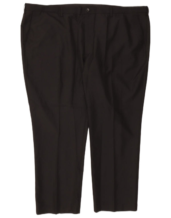Marks & Spencer muške chino hlače regularnog kroja W50 L29 crni poliester