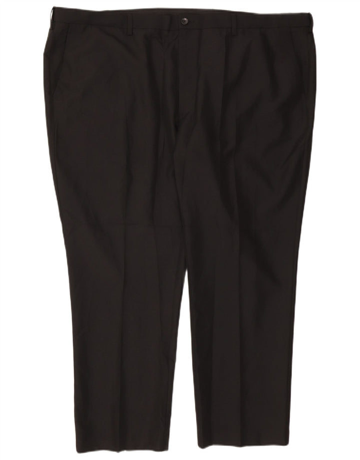 Marks & Spencer muške chino hlače regularnog kroja W50 L29 crni poliester