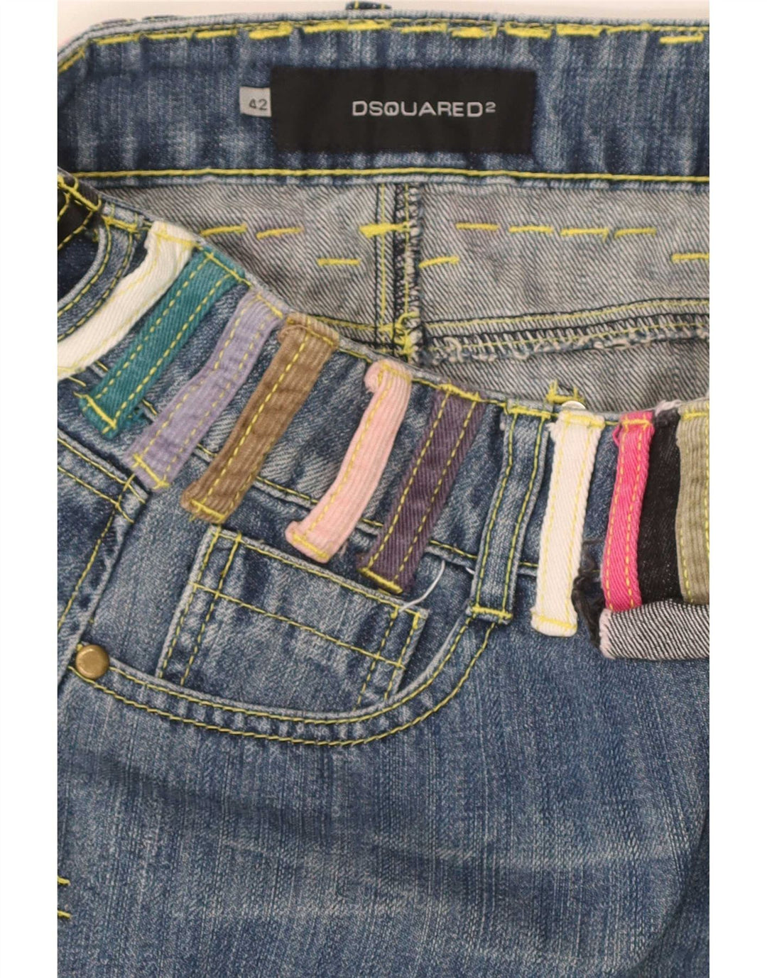 Dsquared2 ženska mini traper suknja IT 42 srednje W30 pamuk plave boje