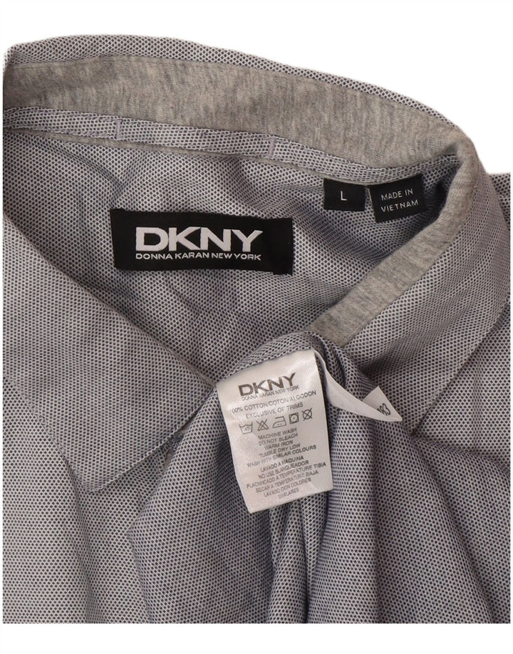 Dkny muška košulja velika siva pamučna