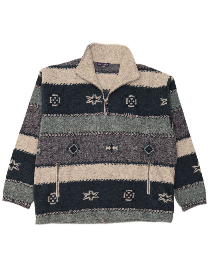 Gigi's muški pulover s izrezom i patentnim zatvaračem 2XL višebojni Fair Isle