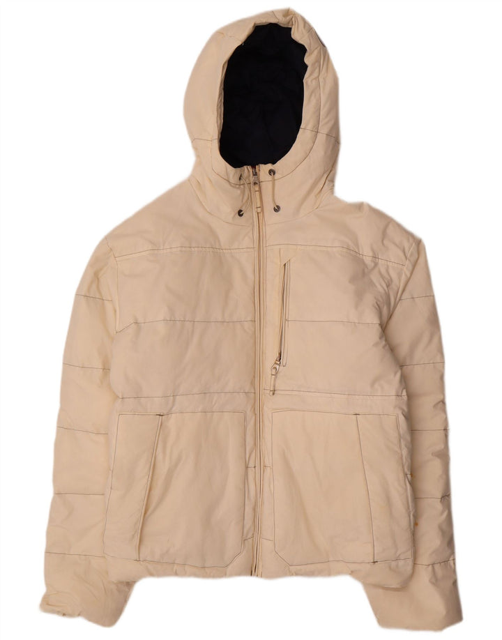 Murphy & Nye ženska prevelika podstavljena jakna s kapuljačom UK 16 Large Beige Cotton