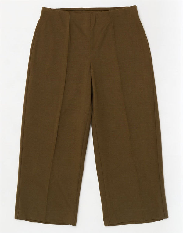 Marks & Spencer ženske kratke hlače širokih nogavica UK 14 Large W34 L25 Kaki