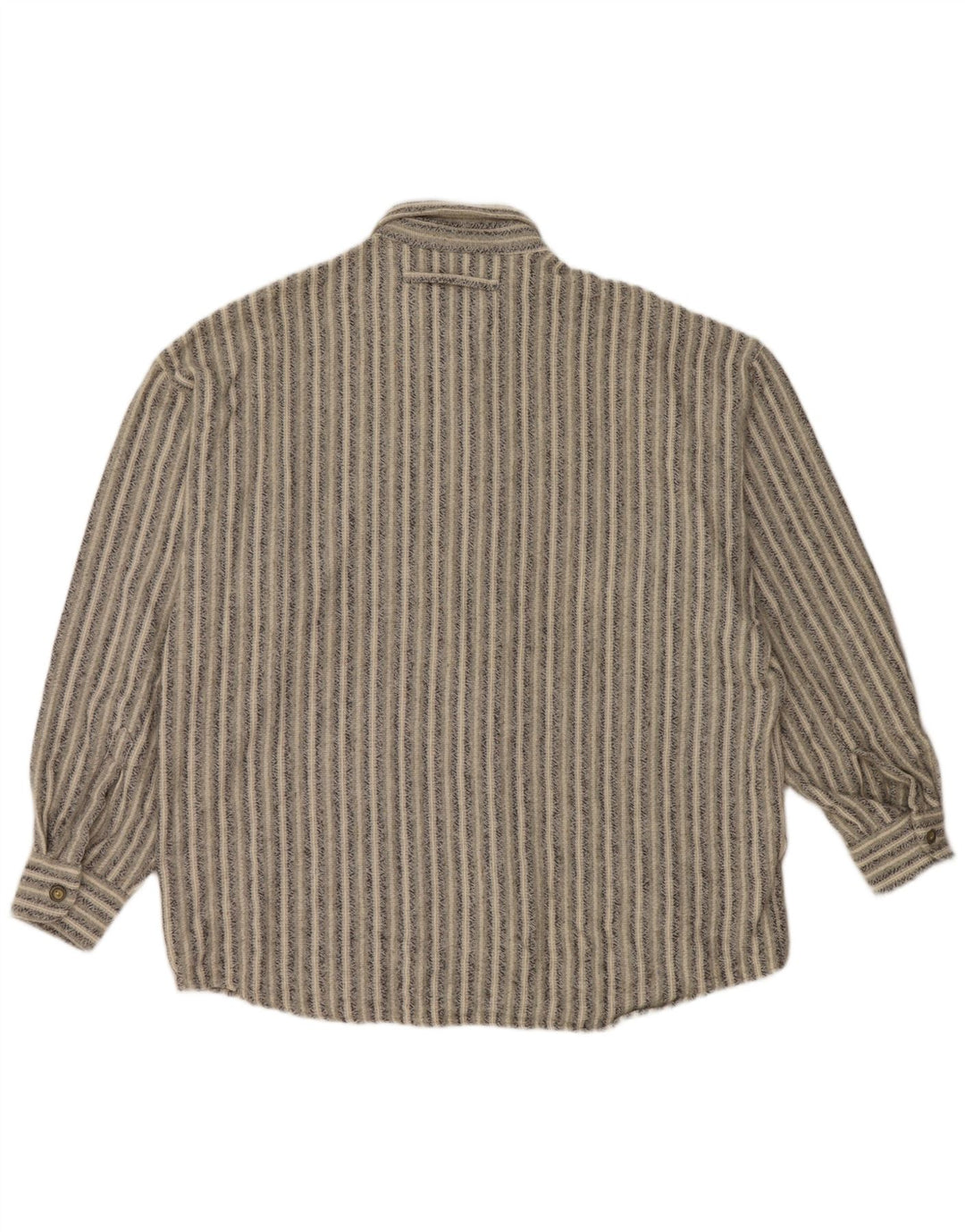 HAUPT Muška košulja od flanela, veličina 41/42, pamuk s velikim sivim prugama