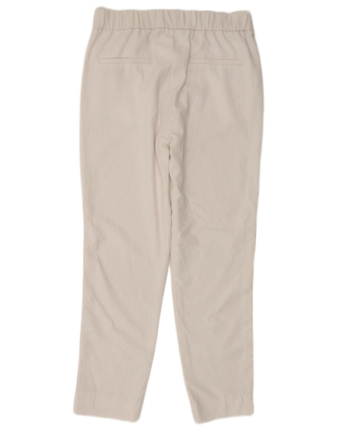 ZARA Womens Slim Chino Trousers Small W26 L25 White