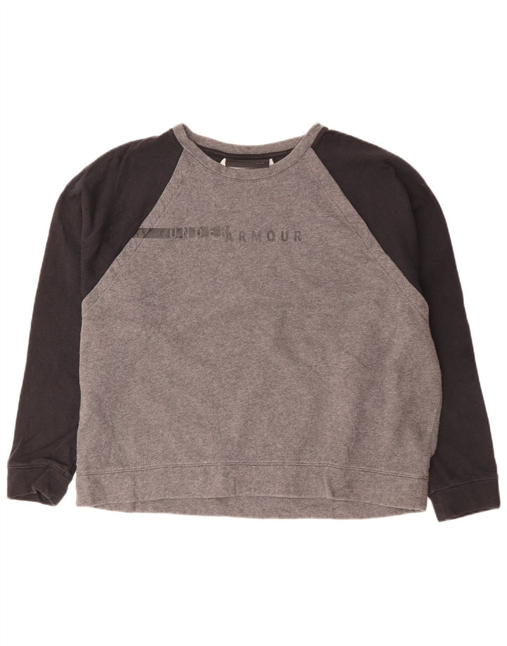 UNDER ARMOUR Ženska prekomjerna majica s kratkim rukavima UK 18 XL Siva boja