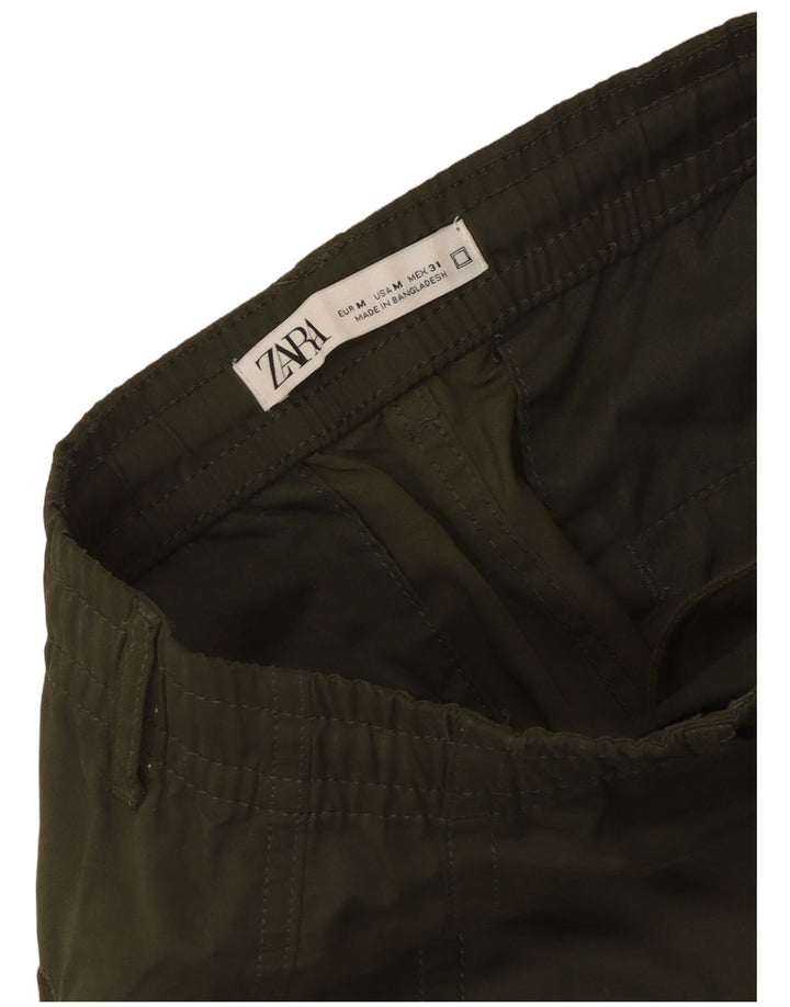 Zara ženske kratke joggers Cargo hlače Srednje W31 L25 Kaki