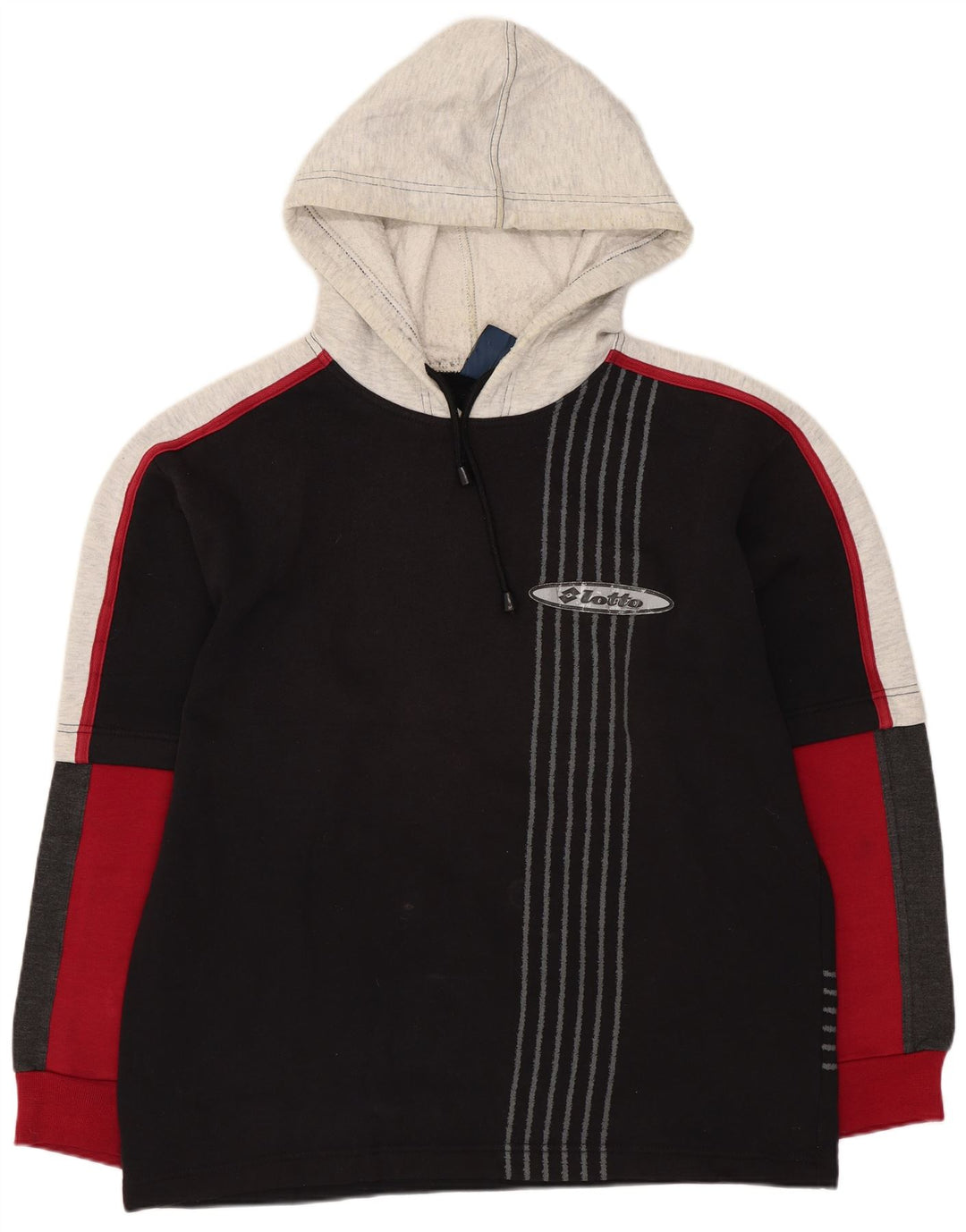 Lotto muška majica s kapuljačom UK 38/40 srednje crne boje poliester