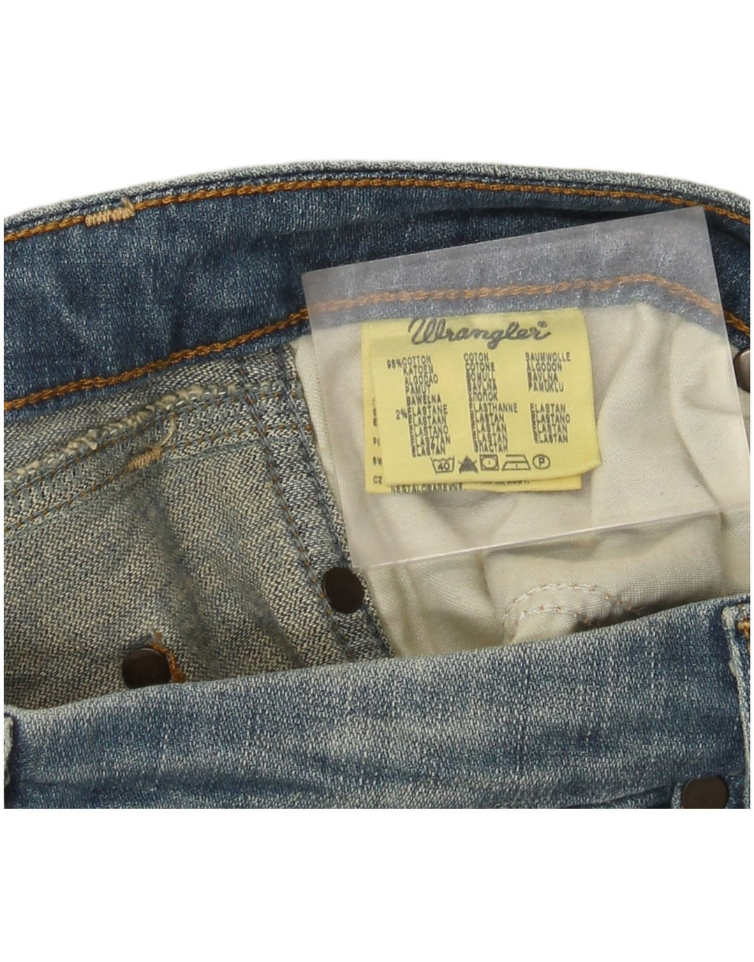 Wrangler ženske traperice Sofia Bootcut W29 L30 plavi pamuk