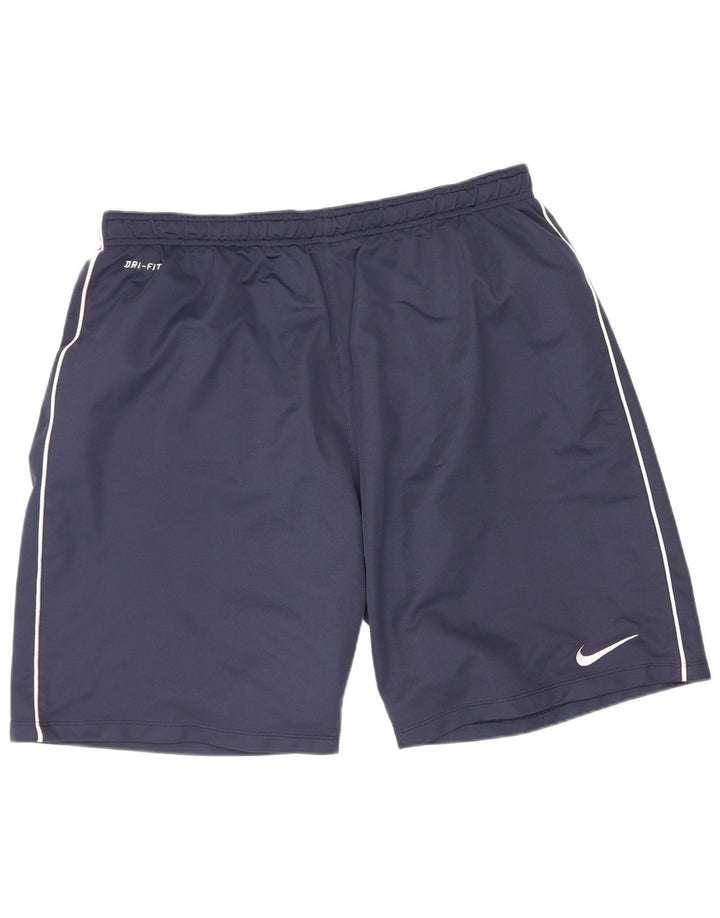 Nike muške Dri Fit sportske kratke hlače XL tamnoplavi poliester