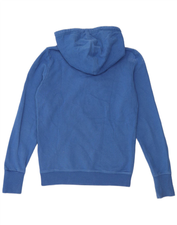 Superdry muška majica s kapuljačom s kapuljačom srednje plavi pamuk