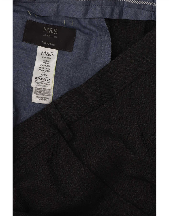 Marks & Spencer muške chino hlače kroja W36 L31 sivi poliester