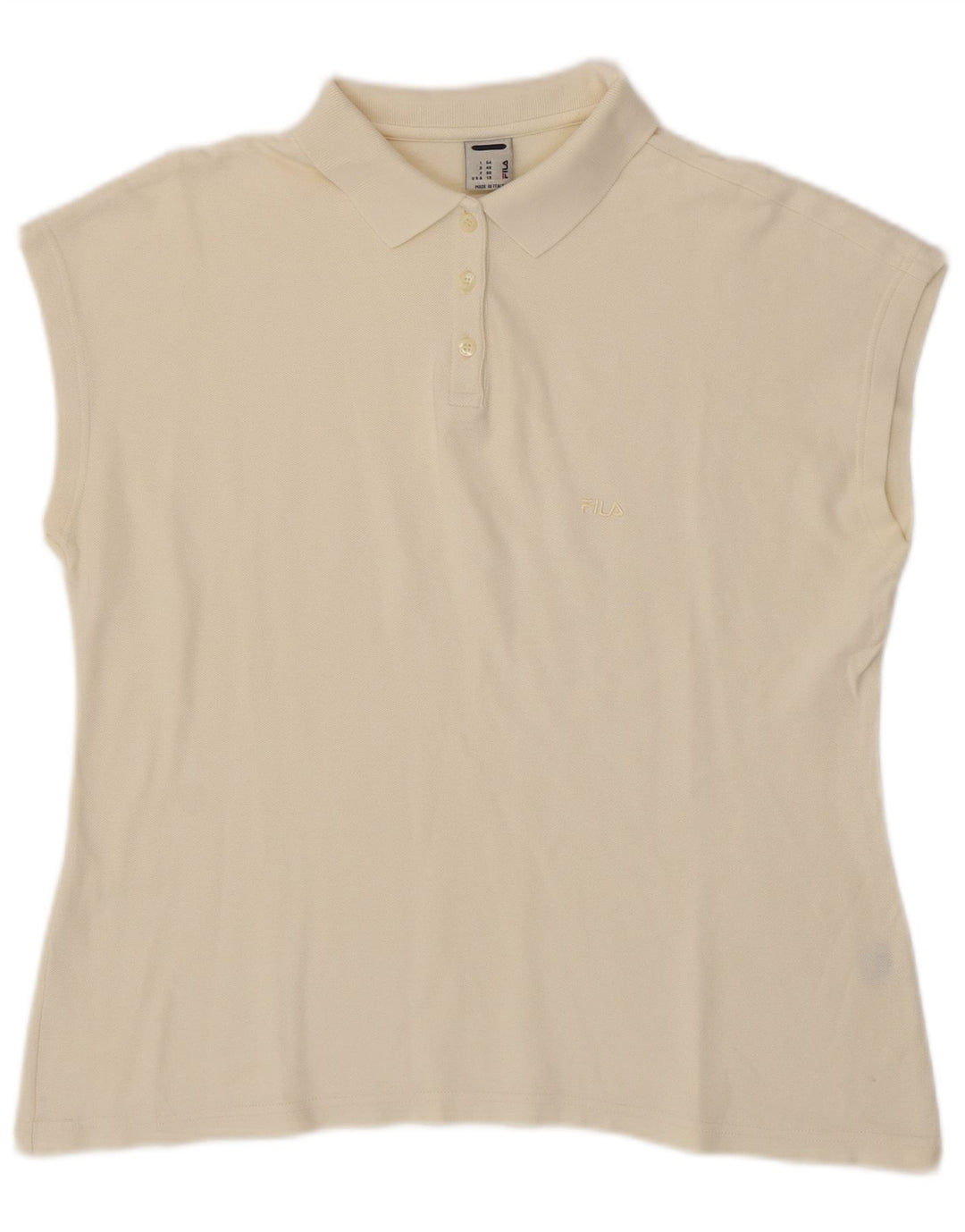 FILA ženska polo majica bez rukava IT 54 2XL sivo bijeli pamuk