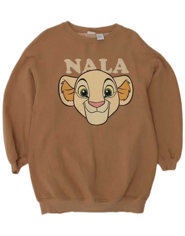 Zara Girls Disney Graphic Sweatshirt džemper 13-14 godina smeđi