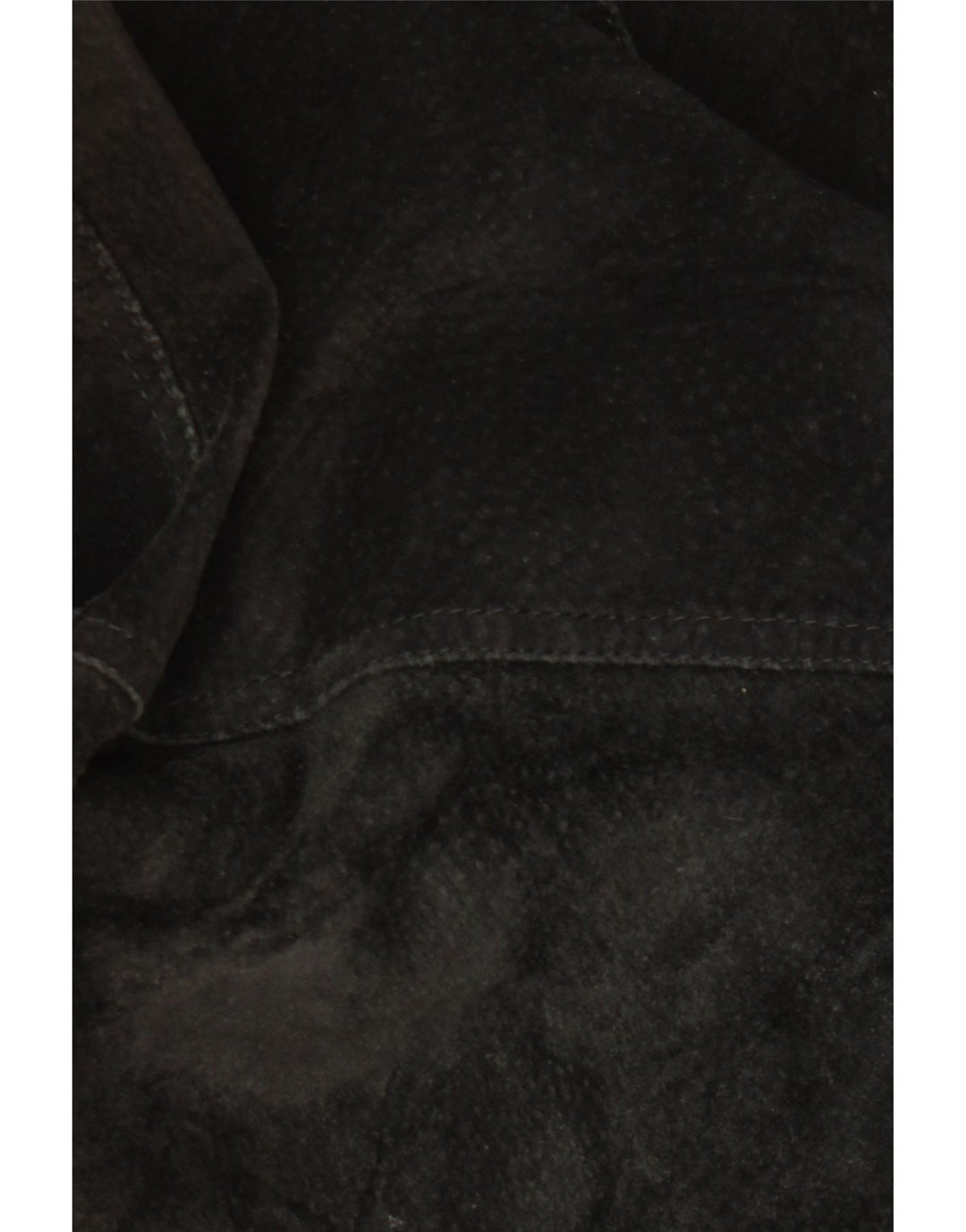 VINTAGE ženska prevelika jakna od brušene kože UK 18 XL od crne geometrijske kože