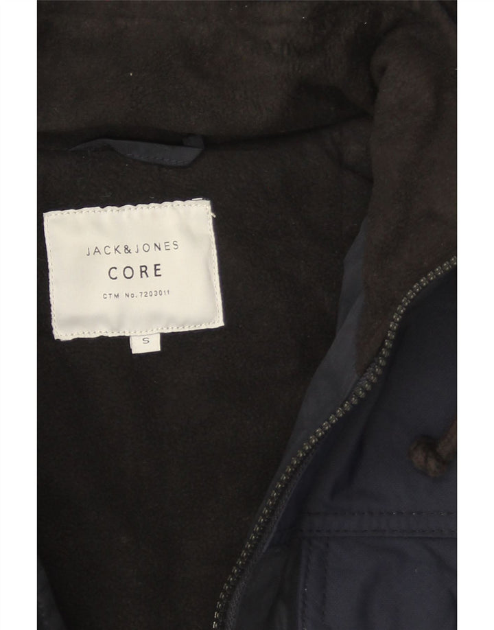 Jack & Jones muška pomoćna jakna s kapuljačom UK 36 Mala tamnoplava poliesterska