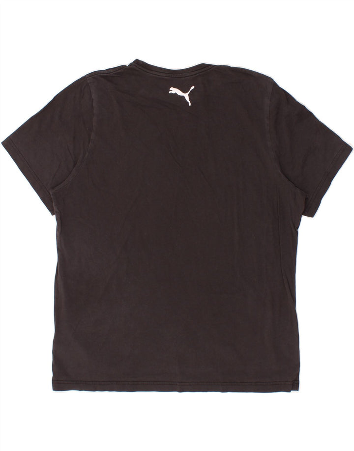 PUMA Mens T-Shirt Top XL Black Cotton Vintage Puma and Second-Hand Puma from Messina Hembry 