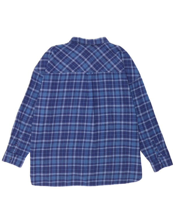 Fat Face ženska majica od flanela UK 20 2XL plavi karirani pamuk