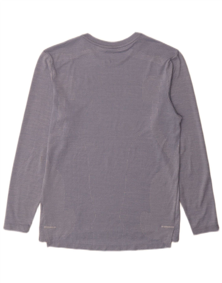Nike Dri Fit majica dugih rukava s malim plavim prugama od poliestera