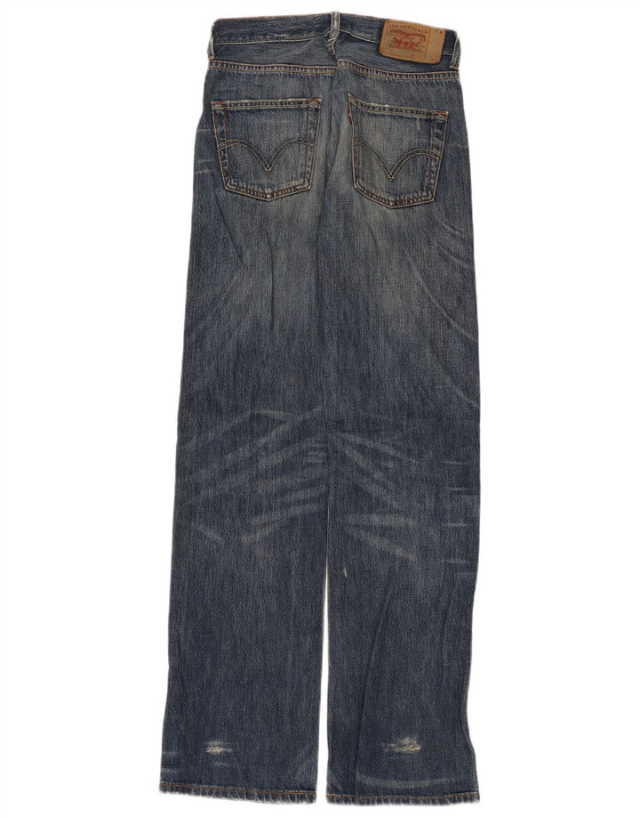 Levi's muške otrcane široke traperice W29 L34 plavi pamuk