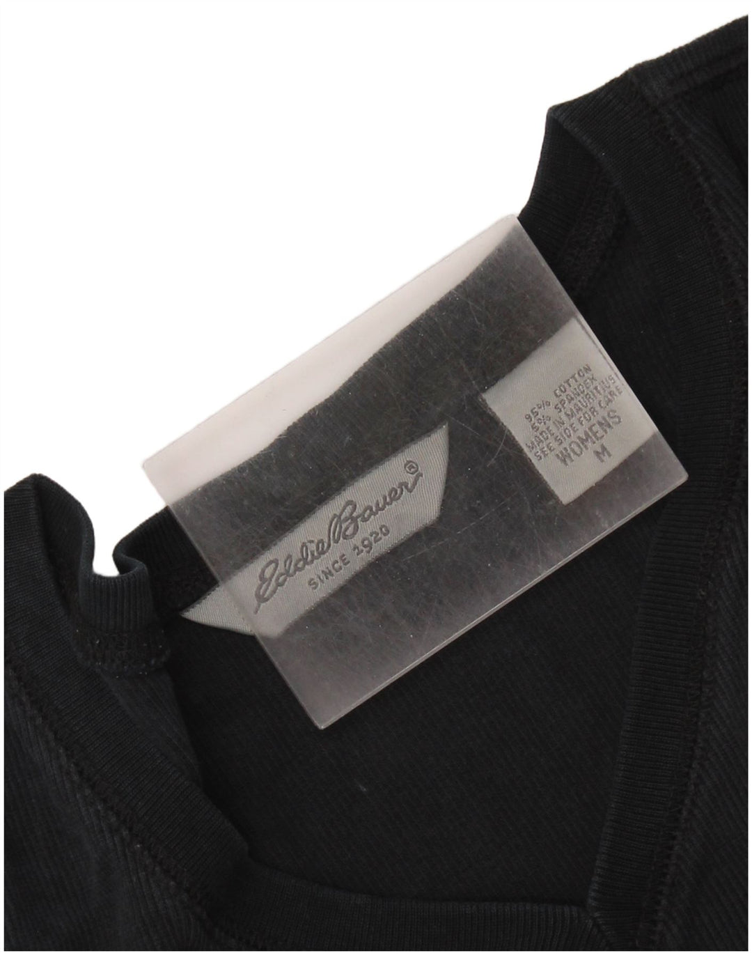 EDDIE BAUER Ženska majica dugih rukava UK 14 Srednje crni pamuk