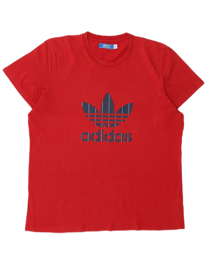 Adidas muška majica s grafičkim motivima XL, crveni pamuk