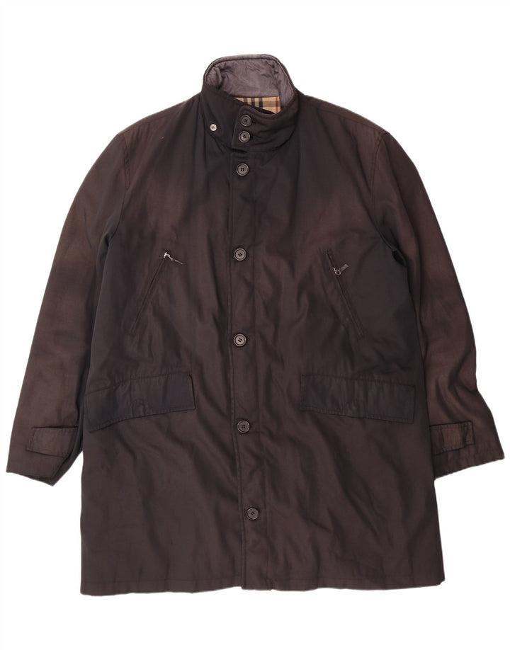 BURBERRY Muški kaput UK 40 Large Black Polyamide Classic