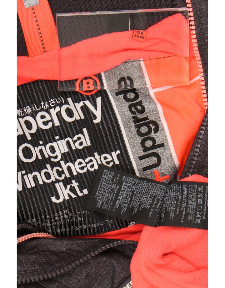 SUPERDRY ženska jakna vjetrovka s kapuljačom UK 12 srednje siva