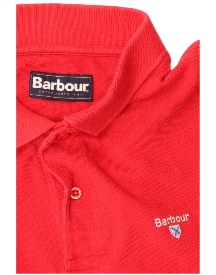 Barbour muška polo majica Large Red Cotton