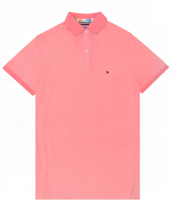 Tommy Hilfiger muška polo majica srednjeg kroja, srednje ružičasti pamuk