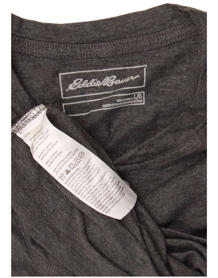 EDDIE BAUER Muška majica kratkih rukava Velika siva pamučna majica