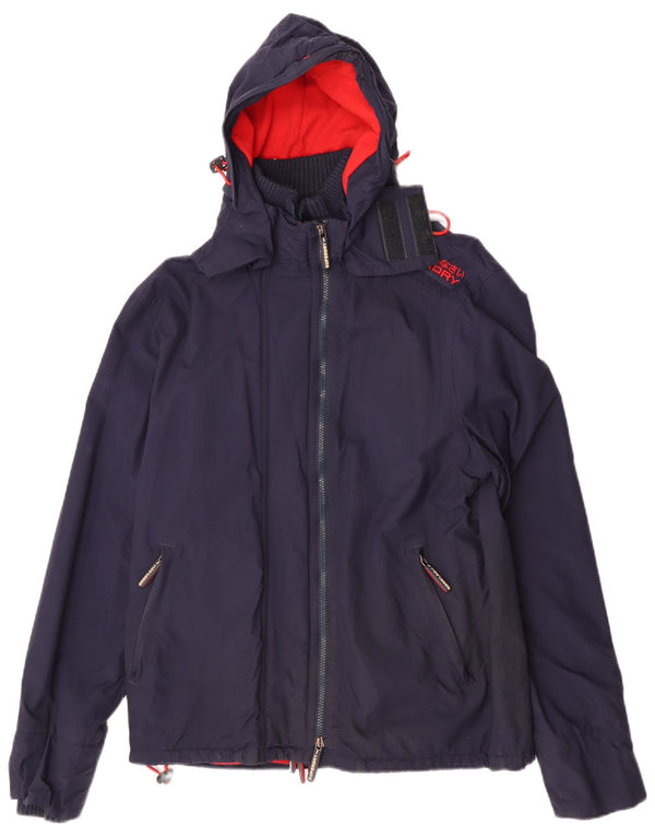 Superdry muška vjetrovka s kapuljačom UK 42 XL tamnoplava