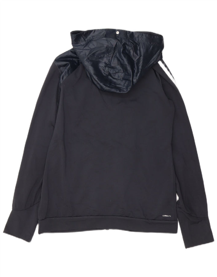 Adidas ženska gornja jakna s kapuljačom Climalite UK 12 Srednje tamnoplava