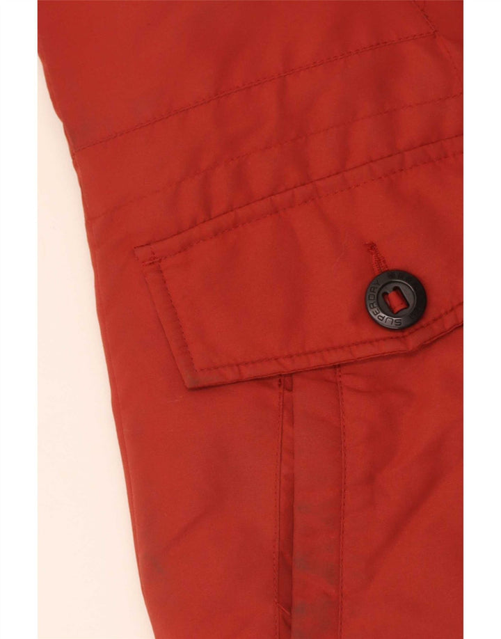 Superdry ženska velika parka jakna s kapuljačom UK 10 Small Red Colourblock