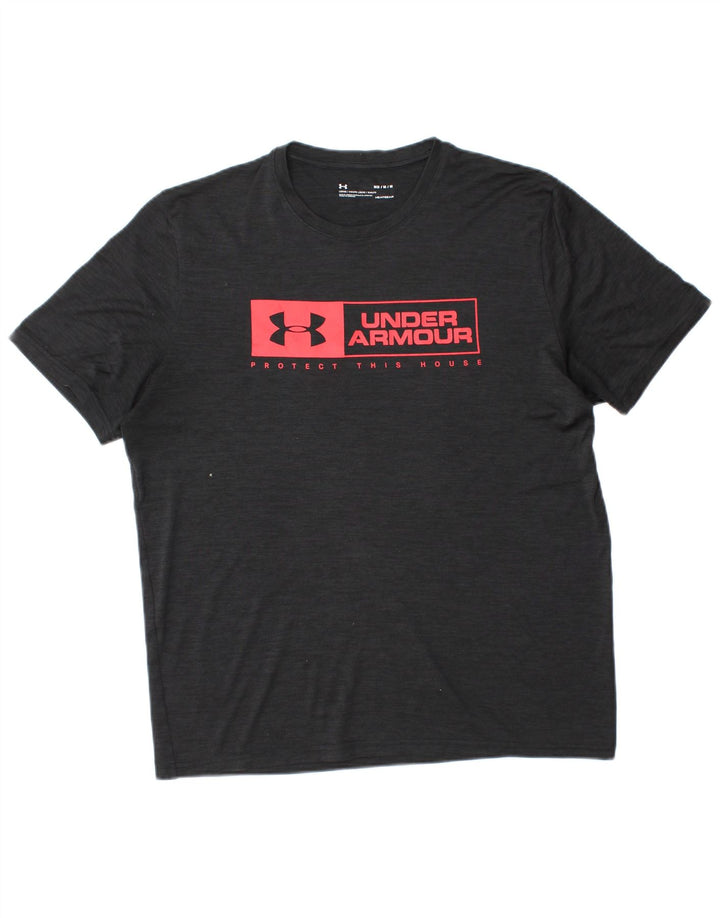 UNDER ARMOUR Muška majica kratkih rukava Heat Gear Graphic T-Shirt srednje crna