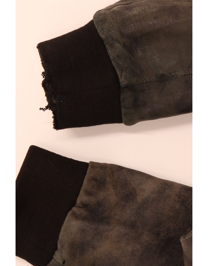 VINTAGE muška kožna jakna UK 38 srednje crna