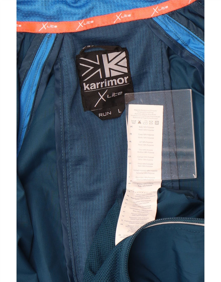 Karrimor muška gornja jakna trenirke UK 40 Large Blue Colourblock poliester