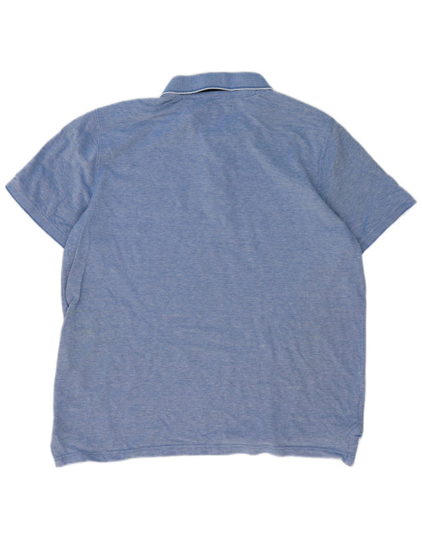 Crew Clothing Mens Polo Shirt 2XL Blue Cotton