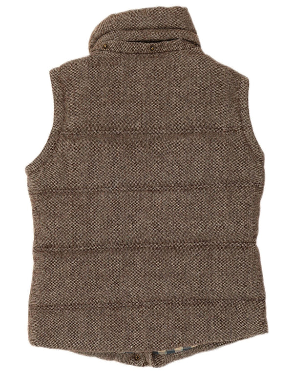 Jack Wills Ženska podstavljena jakna UK 8 Small Brown Flecked Wool