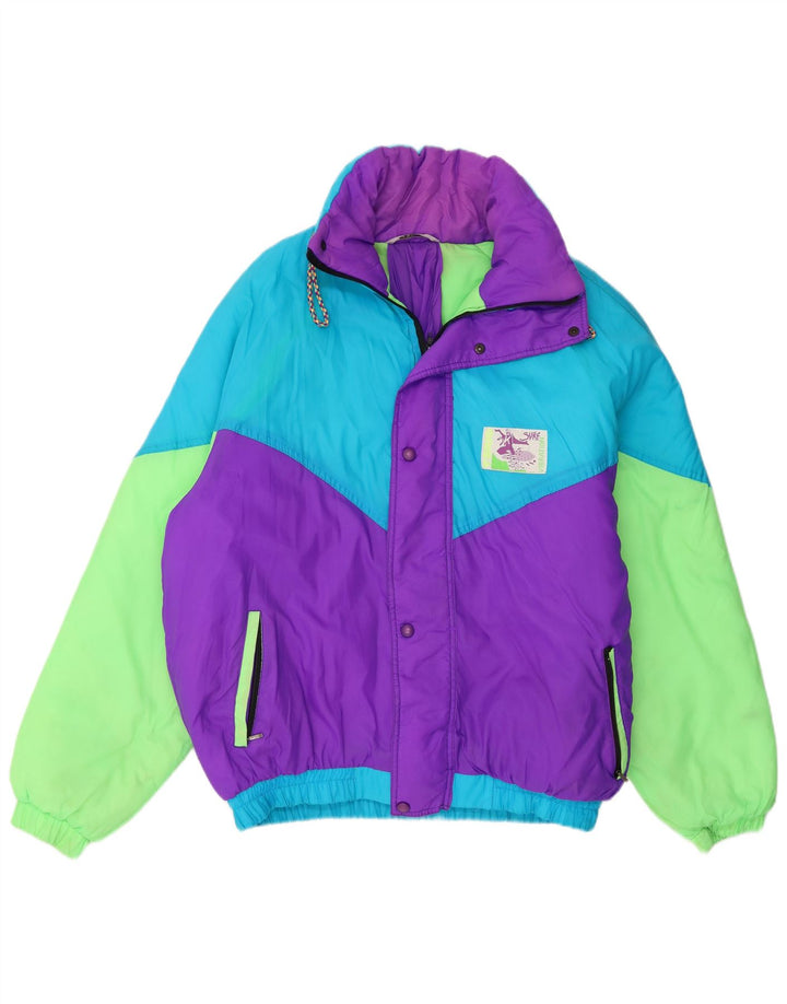 Brugi muška skijaška jakna UK 40 Large Purple Colourblock najlon