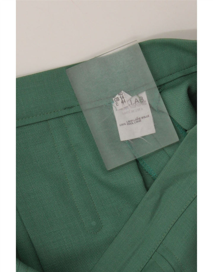 Vintage ženski set od 2 komada s 1 gumbom UK 12 Srednji W28 Zeleni acetat