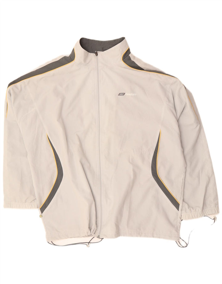 Reebok muška gornja jakna za trenirku 2XL sivi poliester u boji