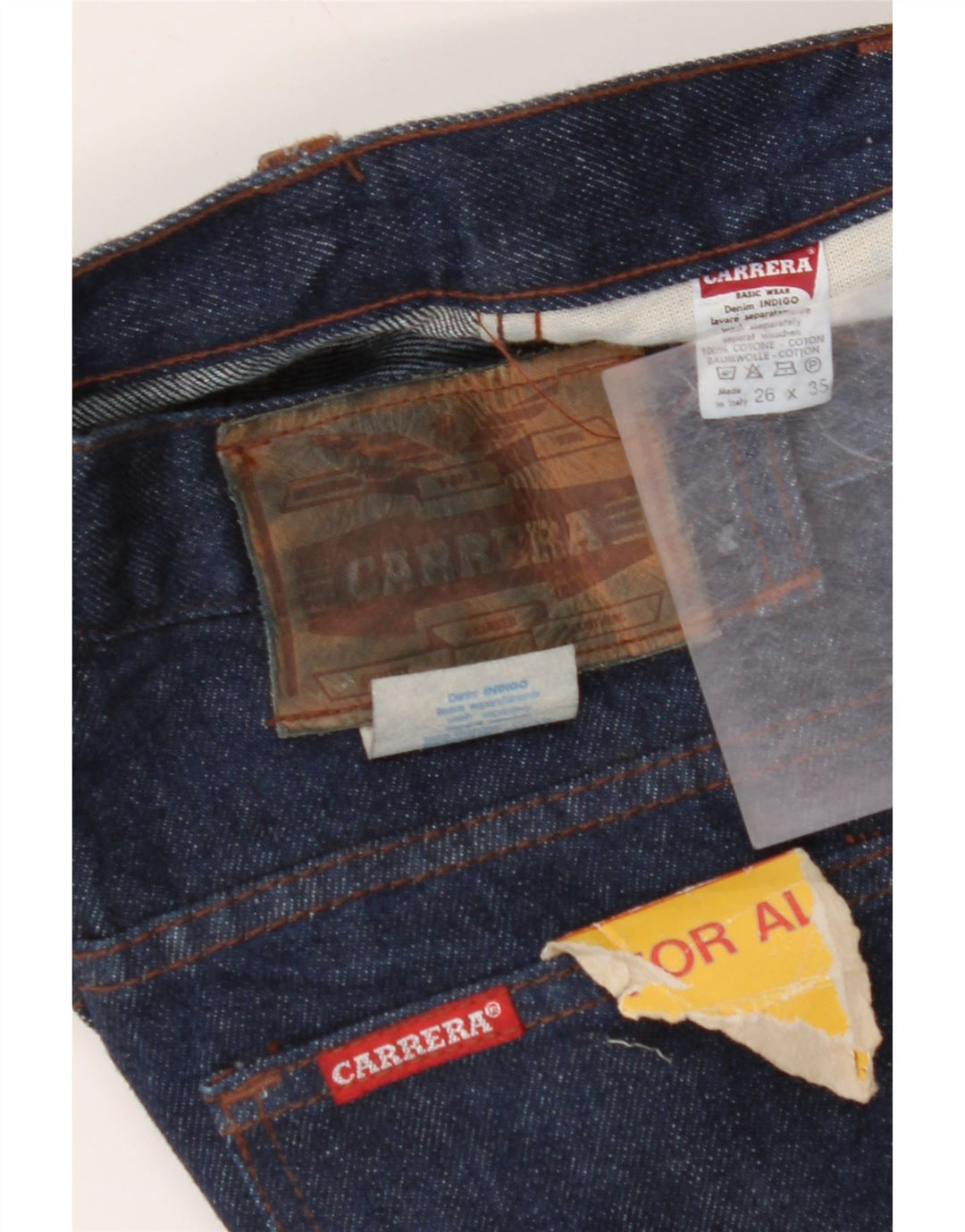 CARRERA ženske ravne traperice W26 L35 tamnoplavi pamuk