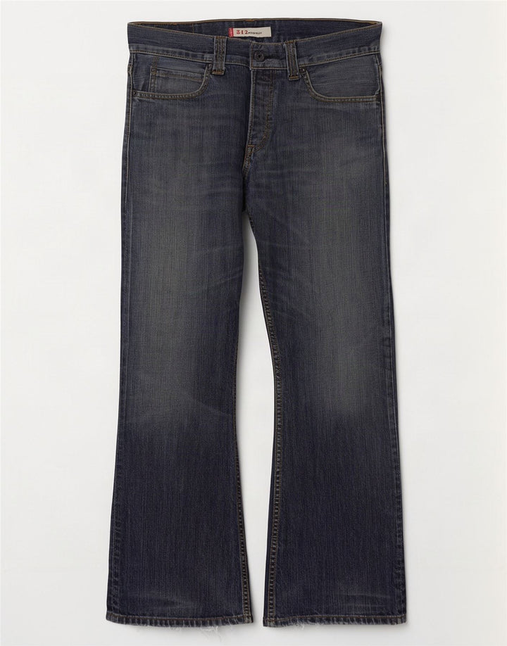 Levi's muške 512 Bootcut traperice W34 L32 plavi pamuk